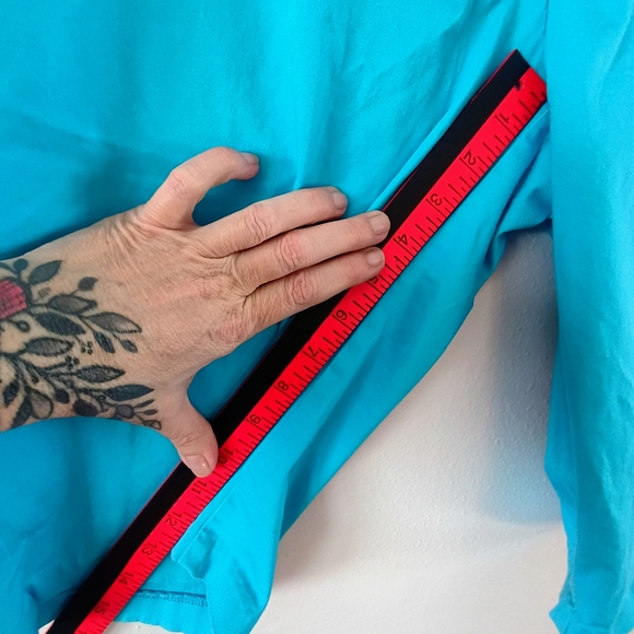 Tribella Bermuda Shorts Womens Size 16 Teal Blue Stretch Mid Rise Summer Golf - Picture 7 of 9